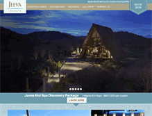 Tablet Screenshot of jeevaresorts.com